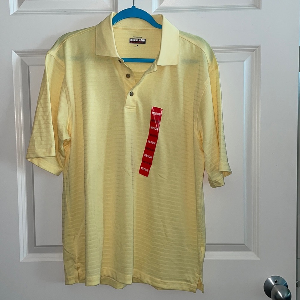 Kirkland Yellow Polo NWT
